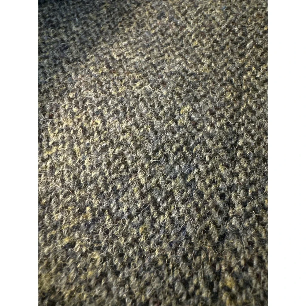 Brook Taverner HARRIS TWEED Jacket Sz. 40R Navy Herringbone Blazer Scotland
